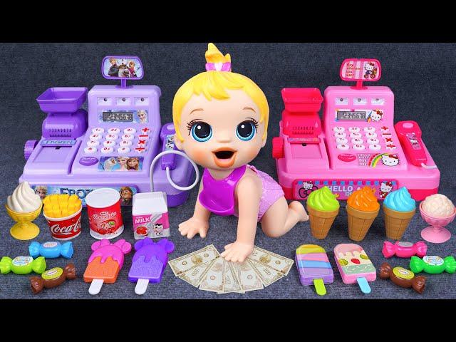 60 Minutes Satisfying with Unboxing Pink Cash Register ASMR, Disney Kitchen Toys |Tiny Toys Unboxing