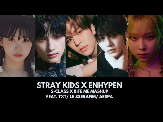 STRAY KIDS X ENHYPEN - S-CLASS X BITE ME MASHUP FEAT. LE SSERAFIM/ AESPA/ TXT