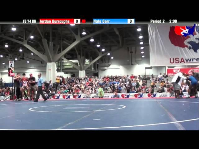 Jordan Burroughs vs. Nate Carr at 2013 Las Vegas/ASICS U.S. Open