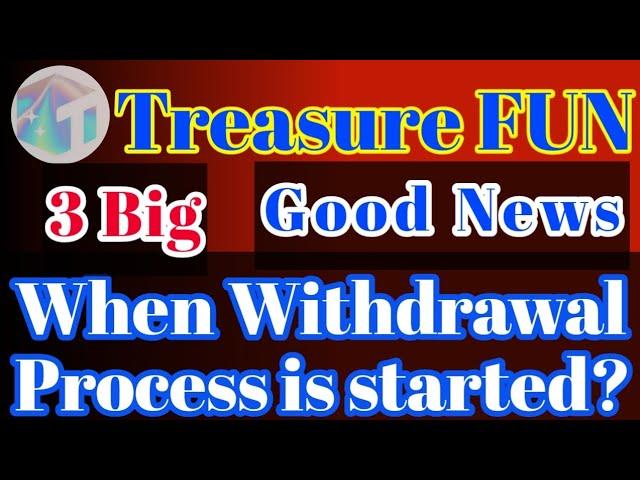 Treasure NFT Withdrawal Update| Treasure NFT & Treasure Fun New Update|Withdrawal Update| Urdu/Hindi