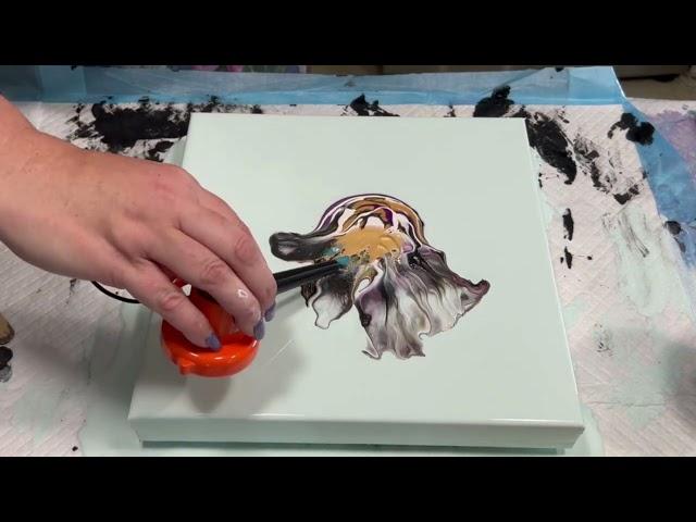 Which One Would You Choose? - 2 Floral Paintings - Fluid Art