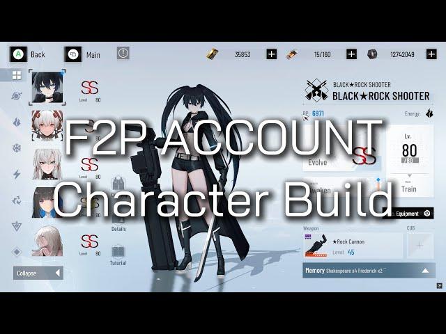 Punishing Gray Raven (Global) Black Rock Shooter Build F2P Account