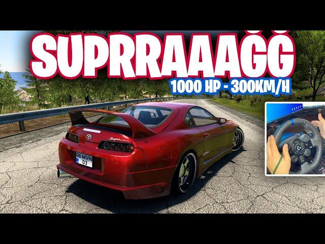 EFSANE TOYOTA SUPRAAAAA  1000 BEYGİR GÜÇ - 300 KM HIZ !!! | Ets 2 Supra Mod | Logitech G 29