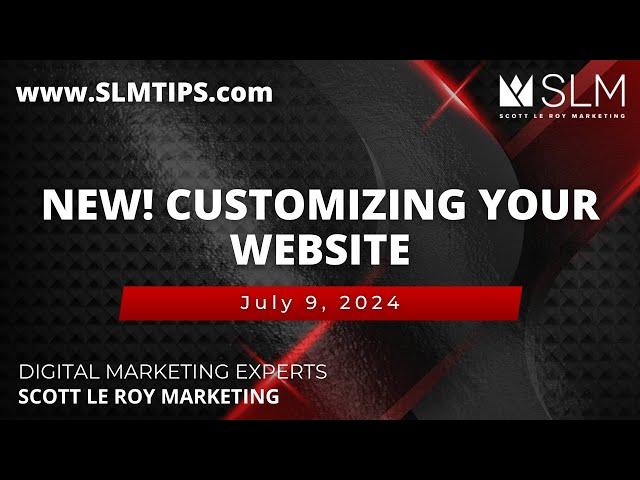 NEW! Customizing your Website 7/9