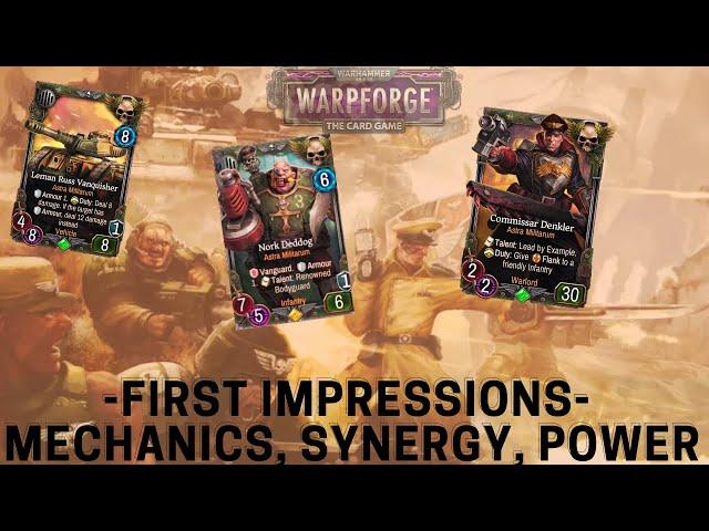 First Impression of the Astra Militarum! Warhammer 40,000: Warpforge