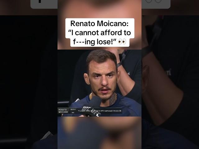 Renato Moicano's reaction 