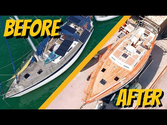 I Refurbish Our OLD TEAK DECK - Phase 1