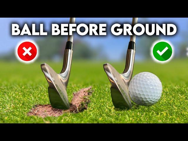 How to Hit Golf Ball First Then the Ground (PERFECT contact every time!)