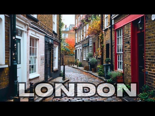 Hidden LONDON Walk 4K 60FPS HDR - UNSEEN London Walking Tour