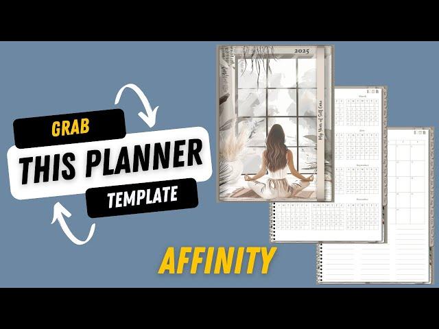 How to Customize the Affinity Digital Planner Template | Easy Design Tutorial