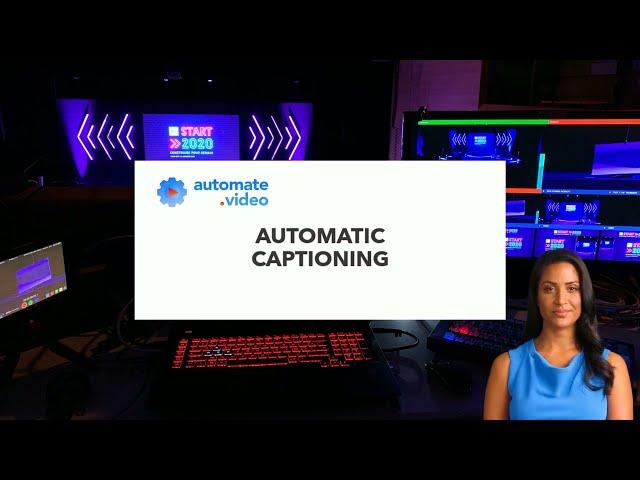 Audio and Video PowerPoint content automatic captioning with automate.video