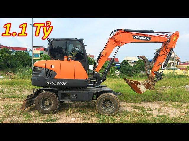 Chi Tiết " Hàng Nóng " DOOSAN DX55W-5K Đời 2016 Giá Hơn 1 Tỷ Đồng | Xuân Mạnh Vlogs