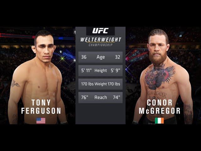 Conor Mcgregor vs Tony Ferguson | UFC #ufc | FREE FIGHT | T.S.V.TheHive | EA Sports UFC 4 #ufc4 2022