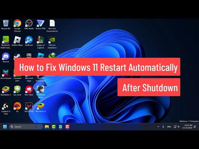 How to Fix Windows 11 Restart Automatically After Shutdown