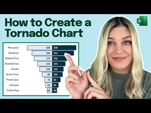 How to a Tornado Chart in Excel