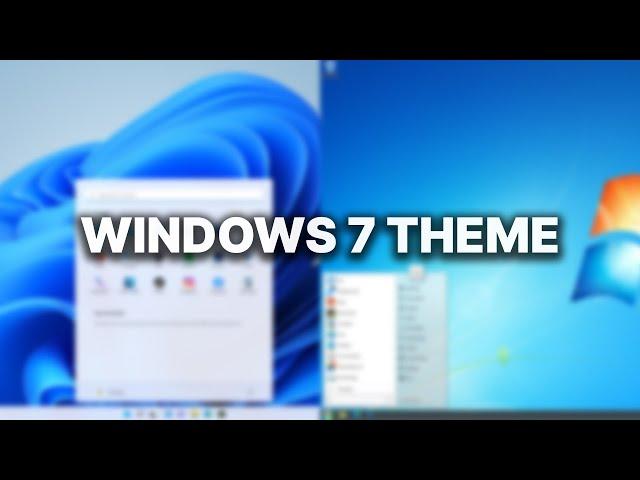 Making Windows 11 Look Like Windows 7