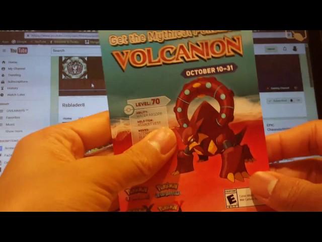 VOLCANION GIVEAWAY WINNER!