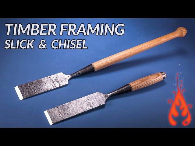 Blacksmithing - Making a timber framing slick and chisel