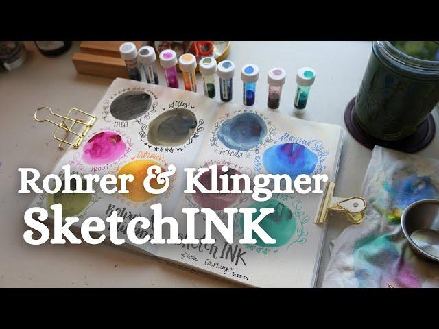 Rohrer and Klingner SketchINK (almost a full collection!) | Waterproof Fountain Pen Ink