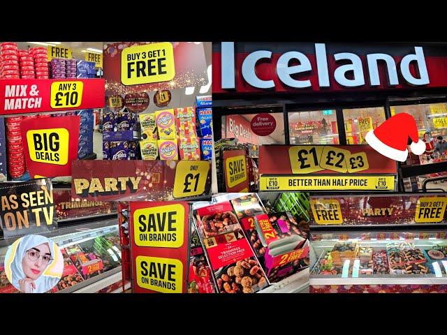 £1 CHRISTMAS MEALS⁉️ GET 1 FREE DEALS  ICELAND SHOPPING  The Food Warehouse  Shop With Me 