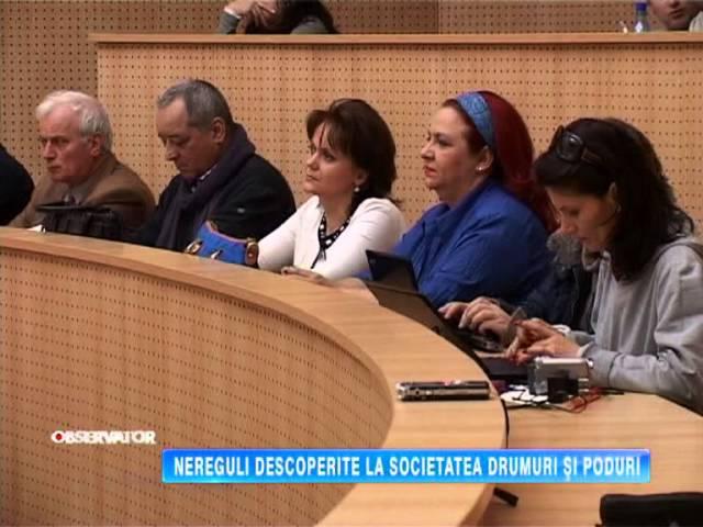 NEREGULI DESCOPERITE LA SOCIETATEA DRUMURI SI PODURI