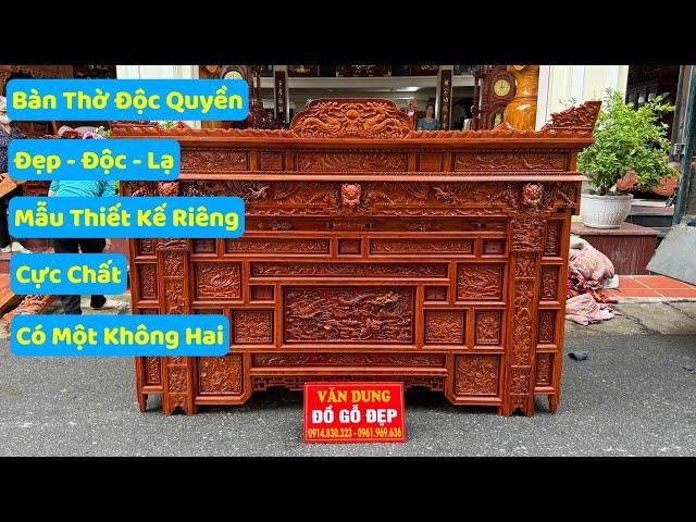Bàn Thờ Thiết Kế Độc Quyền - Có Một Không Hai | Đồ Gỗ Cao Cấp Văn Dung