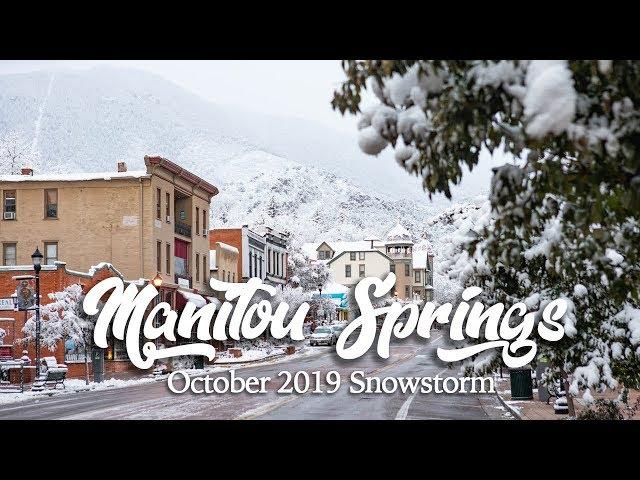 Manitou Springs Colorado October 2019 Snowstorm