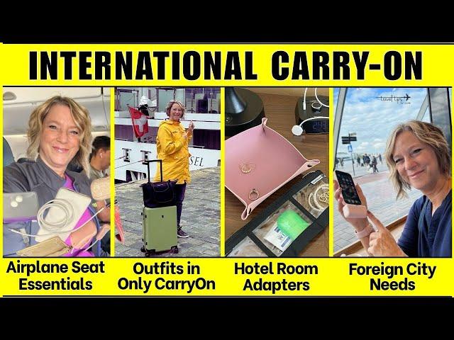 International Travel - Everything I Packed in Carry-On Luggage Only