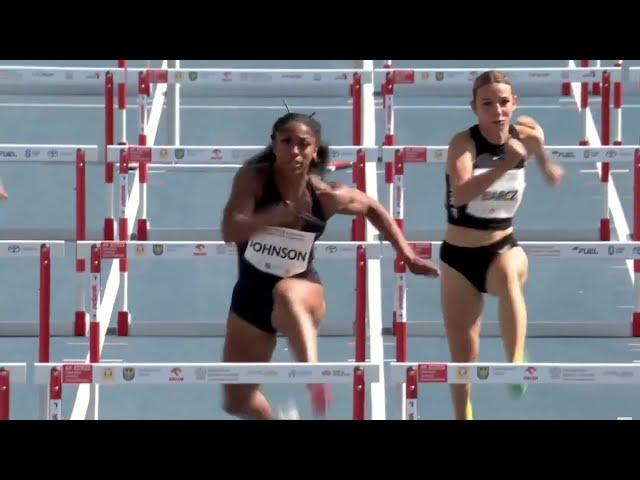 Alaysha Johnson - 100M Hurdles - Chorzow (POL) - World Athletics Continental Tour Silver