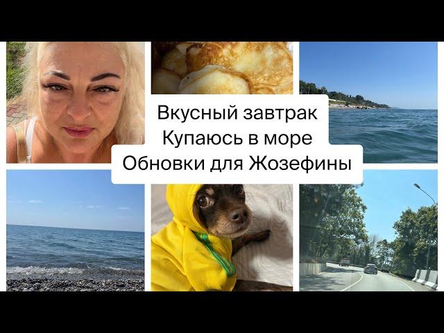 Лазаревское / ВКУСНЫЙ ЗАВТРАК/ КУПАЮСЬ В МОРЕ/ ОБНОВКИ ДЛЯ ЖОЗЕФИНЫ #аринаморесочи #лазаревское