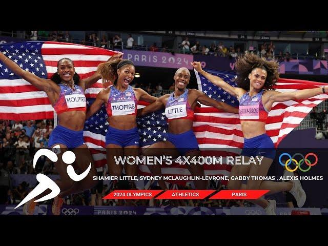 2024 Paris Olympics: Women’s 4x400m Relay Final in Athletics #olympics  #paris2024  #tokyo2020