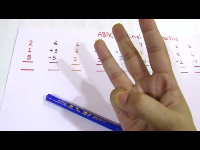 FINGER ABACUS (PART 1)- ABACUS FIRST LEVEL PARCTICE QUESTION PRACTICE