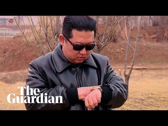 Kim Jong-un stars in film of missile launch on North Korean TV