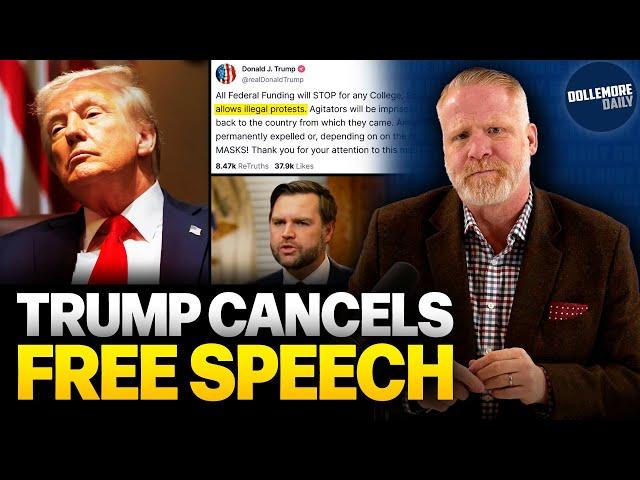 Donald Trump ATTACKS FREEDOM OF SPEECH Just Hours After Weird JD Vance Interview!!!