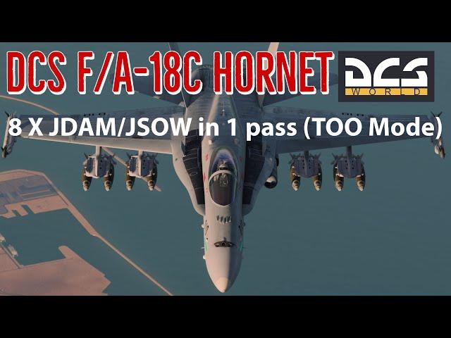 F/A-18C Hornet: 8 JDAM/JSOW (TOO) TGP in 1 pass Tutorial | Digital Combat Simulator | DCS World