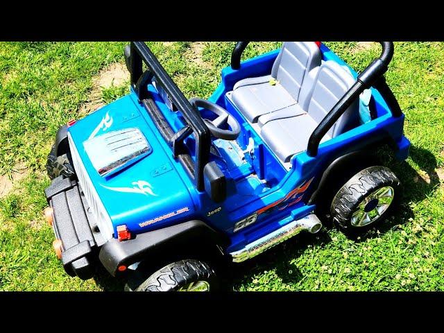 Hot Wheels Power Wheels Jeep Review!