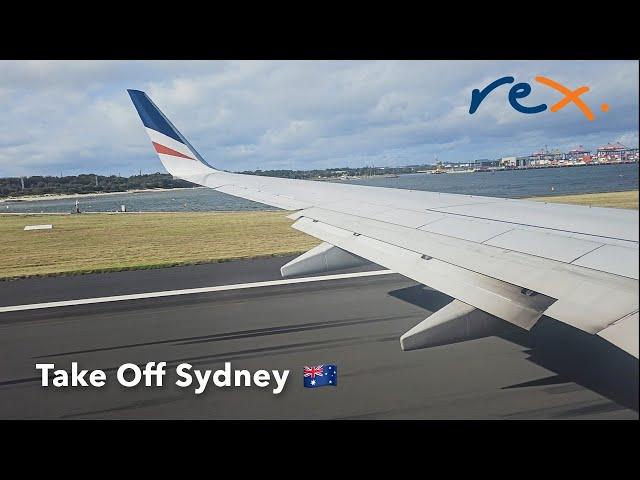 Regional Express Boeing 737-800 Take Off from Sydney Airport (SYD)