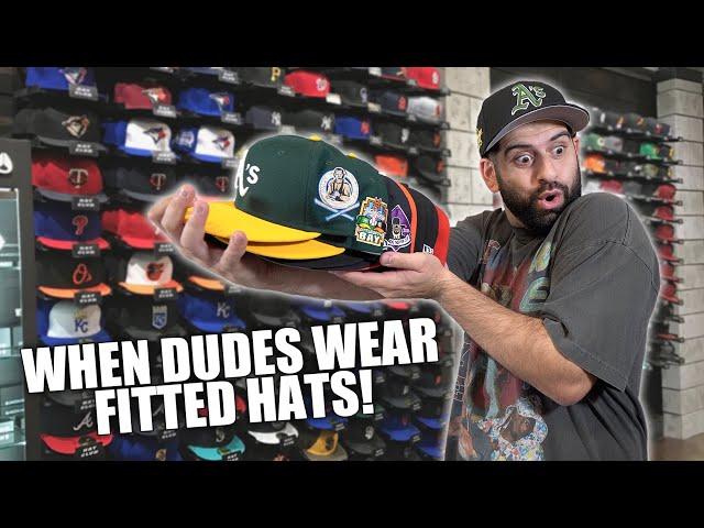 WHEN DUDES WEAR FITTED HATS...