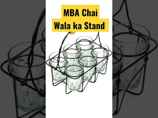 MBA Chai Wala Ka Glass Stand  || Chai Glass Stand Unboxing #viral #shorts #shortvideo #shortsvideo