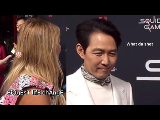 Interviewer asking really awkward question to Lee Jung Jae…