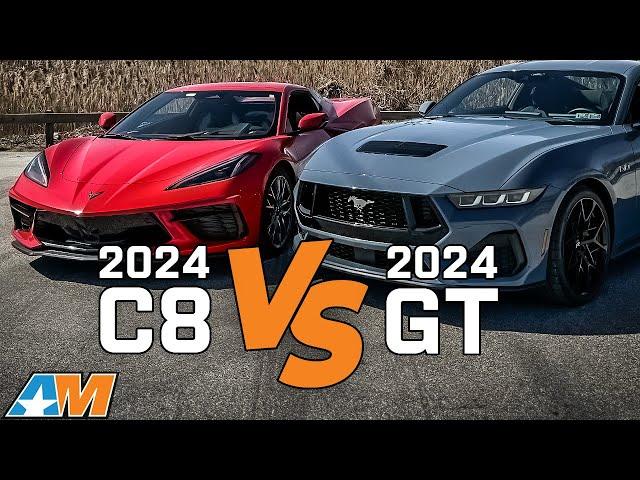 2024 C8 Corvette VS 2024 Mustang GT - Which is Better??