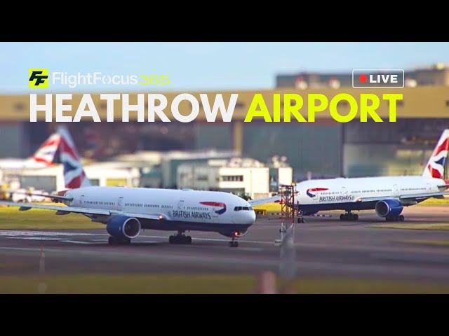 Heathrow Airport Live - Evening Departures Saturday 14th September 2024