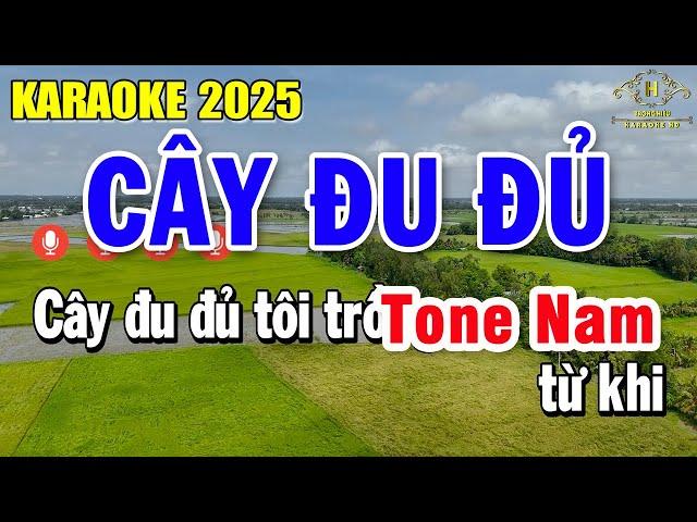 Cây Đu Đủ Karaoke Tone Nam ( Cm ) Âm Thanh Nhạc Sống | Trọng Hiếu