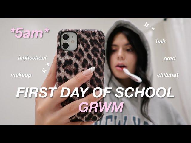 FIRST DAY OF SCHOOL GRWM *junior year* 