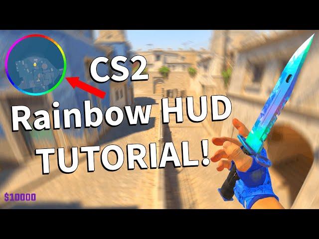 how to get rainbow hud in cs2 (tutorial)