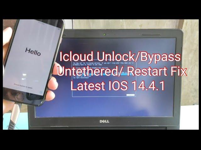 Icloud Bypass Unlock Latest IOS 14.4.1 Untethered/ Restart Fix