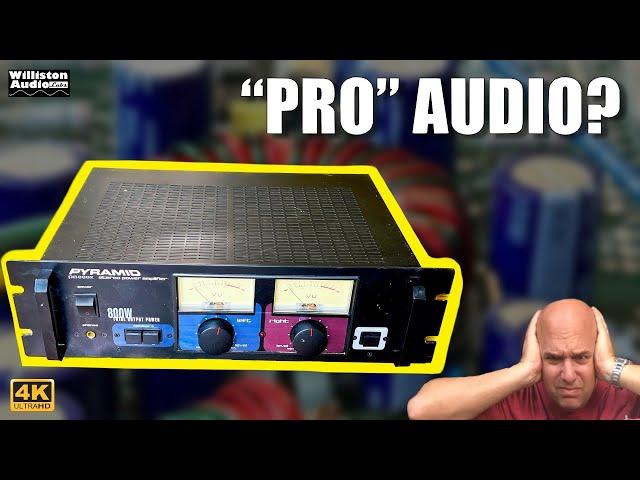 Is This Legit Pro Audio? Pyramid PA800X Amplifier with VU Meters