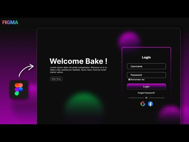 Figma tutorial: Animated Login Page Design in figma