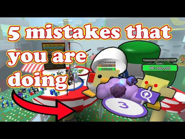 5 *MISTAKES* That Bee Swarm Players Make | Bee Swarm Simulator