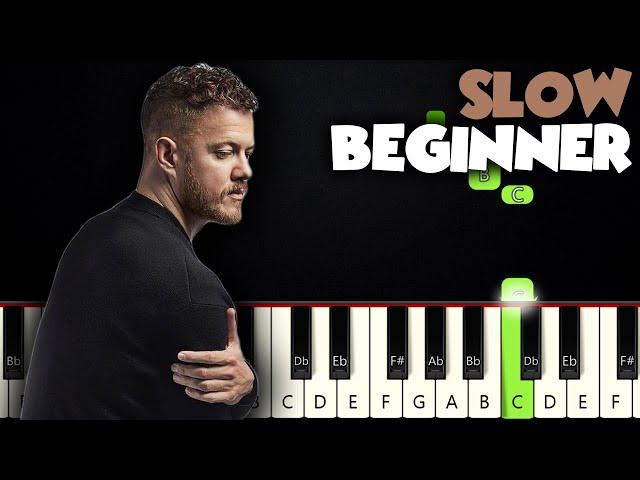 Believer - Imagine Dragons | SLOW BEGINNER PIANO TUTORIAL + SHEET MUSIC by Betacustic